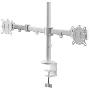 ONE FOR ALL - Suporte Mesa para 2 Monitores Branco DM 2220