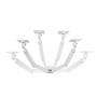 ONE FOR ALL - Suporte Mesa para 2 Monitores com 2 Braços Branco DM 4220
