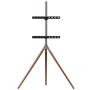 ONE FOR ALL - Suporte de Chão VESA 400 Tripod Walnut Gun Metal WM7471