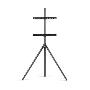 ONE FOR ALL - Suporte de Chão VESA 400 Tripod Full Metal Grey WM7461