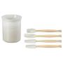 LE CREUSET - Set 4 Espatulas + Pote Merengue 79003007160000